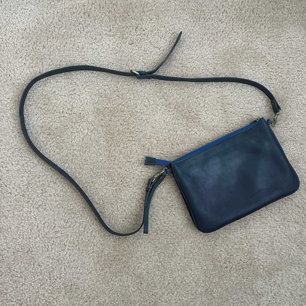 Boden Leather Navy Crossbody Handbag